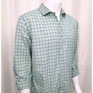 J CREW Ludlow 120s Summer Weight Shirt 2-Ply Cool Citrus Colored Check Men's XL